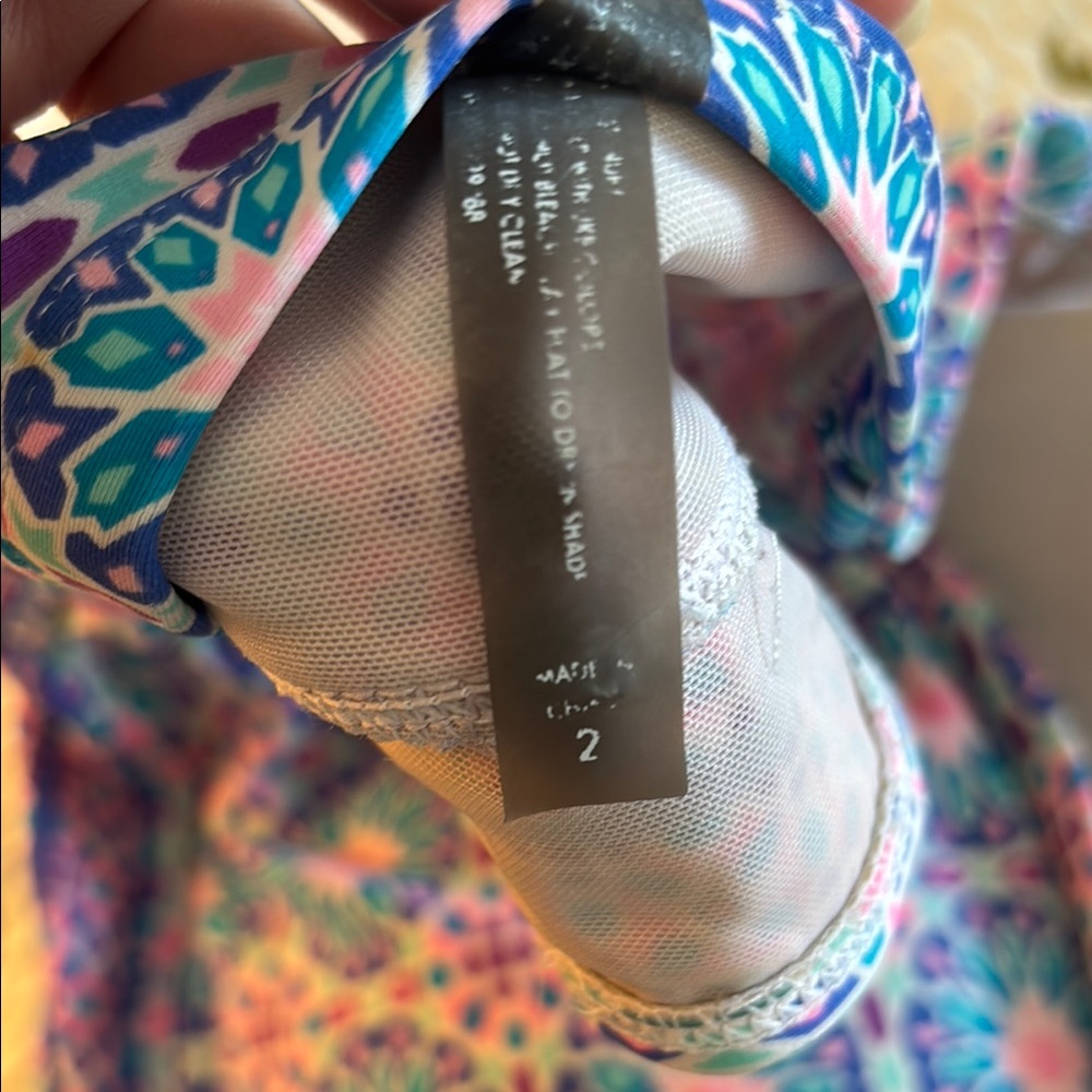 Colorful Patterned Strapless Bikini Set - Picture 5 of 5
